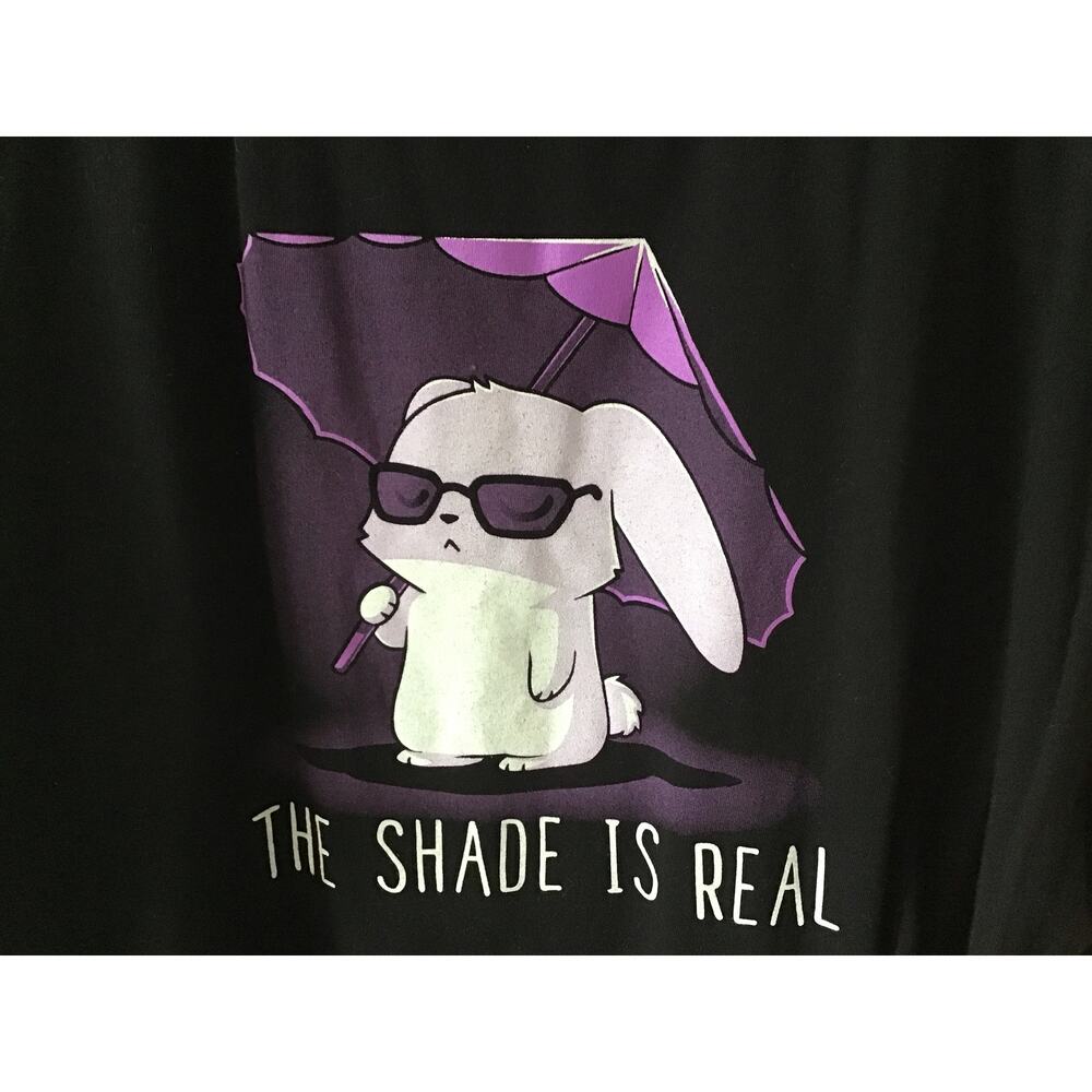 The Shade Is Real Teeturtle Women's Short Sleeve T-shirt 2XL Black 100% Cotton